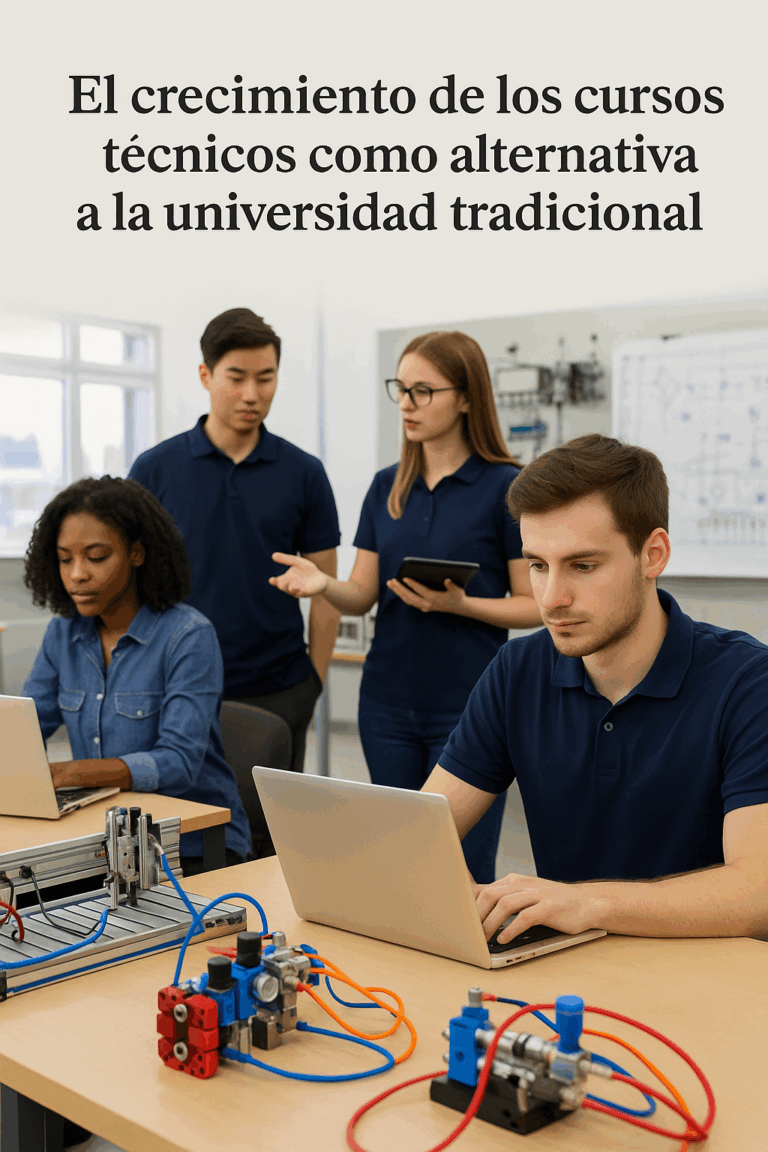 El crecimiento de los cursos técnicos como alternativa a la universidad tradicional